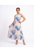 Hand Painted Rayon Halter Dress Hand Painted Rayon Halter Dress